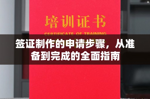 广水签证制作的申请步骤，从准备到完成的全面指南